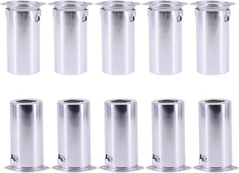 10PCS 55mm 9PIN Tube Socket Aluminum Shield Black Silver Red For 12AX7 12AU7 12AT7 ECC83 ECC82 EL84 6922 5670 7199 E88CC Vacuum Tube Audio Amplifier HIFI DIY (Silver) in Saudi Arabia