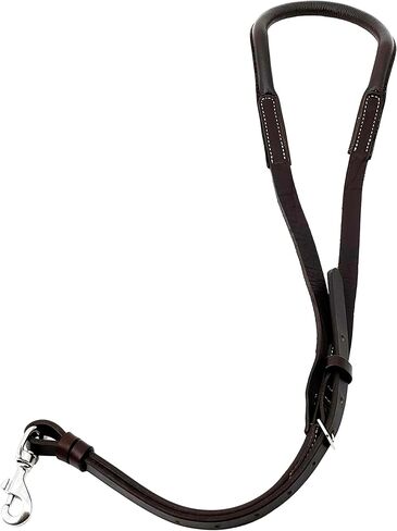 Jeereal Leather Horse Saddle Crupper, Adjustable Western Working Tack Single Tail Strap, Tail to Buckle 28" in Full Horse Size，Stainless Steel Buckles in Saudi Arabia