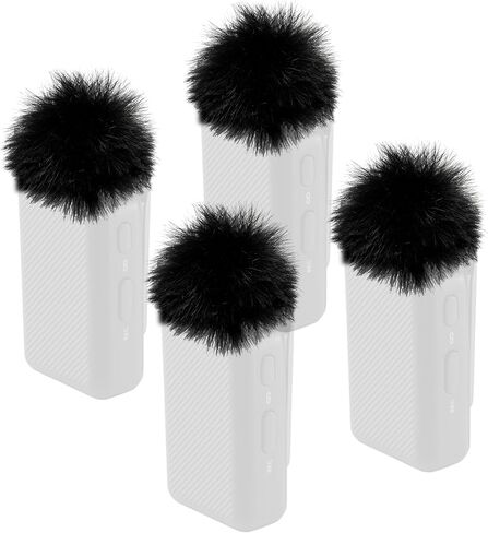 واقي أمامي لجهاز إرسال DJI Mic 1 (الجيل الأول)، غطاء فروي للميكروفون/غطاء الرياح/WindSock/DeadCat لإلغاء الضوضاء، مع رغوة مرشح بوب مدمجة (ليس لـ DJI Mic-2) in Kuwait