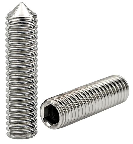 NACX M5 x 20mm Internal Hex Socket Cone Point Set Screws, 304 Stainless Steel Tip Point Grub Screws, 80pcs in Saudi Arabia