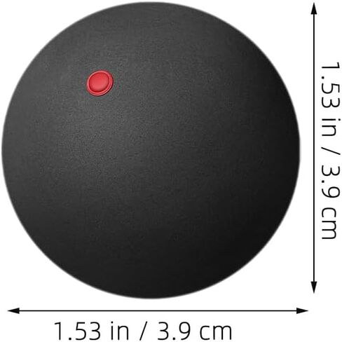 Kisangel 3Pcs Single Dot Training Balls Rubber Racquetballs High Bounce Practice Balls for Indoor Outdoor Squash Training in Saudi Arabia
