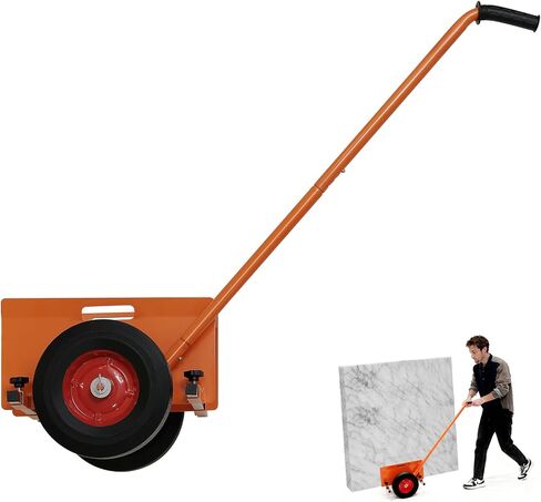 10" Panel Dolly Extended Leverage Handle Heavy Duty Drywall Cart with Solid Rubber Wheels – 1100LB Capacity Panel Cart for Sheetrock, Plywood & Doors in Saudi Arabia