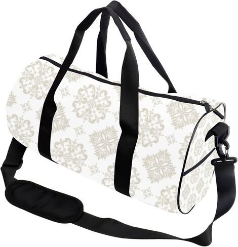 Classy White Accents Packable Gym Bag For Men Oxford Tote Bags Adjustable Shoulder Strap, Convertible Carry Backpack Gothic Duffle Bag For Yoga Soccer Gym Accessories Men in Kuwait