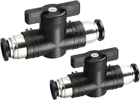 Pnuematic Pipe Hose Connector BUC 4mm 6mm 8mm 10mm 12mm Intervention Vavle Manual Switch Hand Valves 1Pcs(BUC-4) in Saudi Arabia