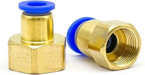 PCF Hose Connection Fitting 4-12Mm Thread 1/4 1/2 1/8 3/8 Nipple Brass Coupling Pneumatic Fittings 10Pcs(PCF10-02) in Saudi Arabia