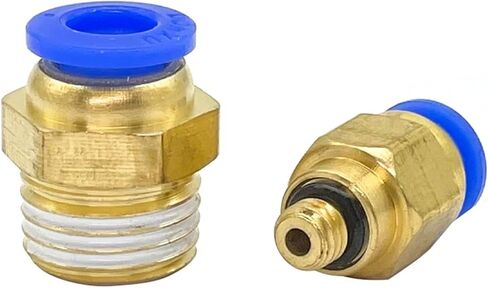 PC Hose Connection Air Fitting 4-12Mm Thread 1/4" 1/2" 1/8 "3/8" Nipple Brass Quick Coupling Pneumatic Fittings 10Pcs(PC8-02) in Saudi Arabia