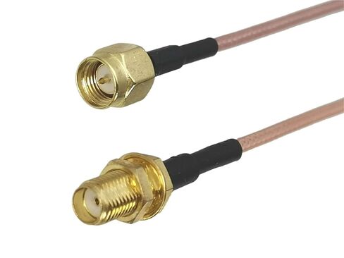 1Pcs RG316 SMA Male Plugs to Female Jack Bulkhead Connector Coaxial Jumper Pigtail Cable(12inch (30CM)) in Saudi Arabia