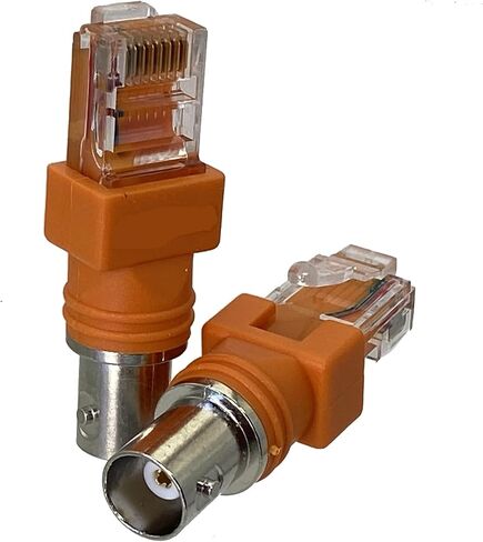 BNC Female to RJ45 Male Coaxial Coax Barrel Coupler Adapter Connector(10PCS) in Saudi Arabia