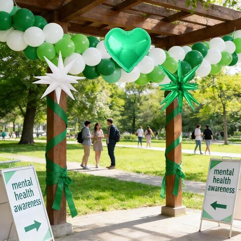 طقم قوس التوعية بسرطان الثدي ، 136 ٪ من زخارف الوعي بسرطان الثدي مع البالونات ذات الشريط الوردي الوردي بالون النجوم المتفجرات ولافتة الشريط الوردي لحفل الأنشطة المجتمعية in Kuwait