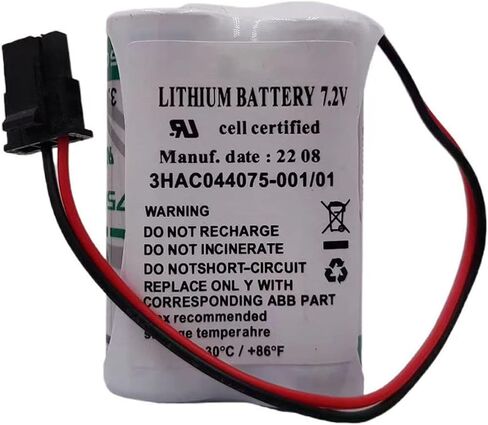 بطارية 3HAC044075-001/01 TA521 7.2V 3600mAh لـ ABB Robot CPU SMB ABB3HAC16831-1 بطارية ليثيوم in Kuwait