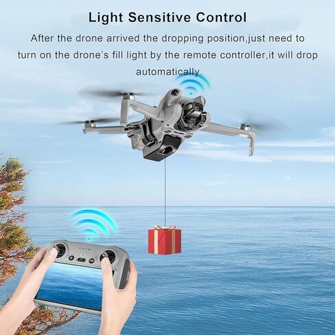 نظام Mini 4 Pro Airdrop، جهاز نقل سريع لتوصيل الحمولة الصافية، طائرة الزفاف بدون طيار لصيد الأسماك، البحث والإنقاذ لملحقات الطائرة بدون طيار DJI Mini 4 Pro in Kuwait