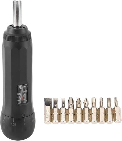 Jeffergarden Adjustable Torsion, 0.5 to 3 N.m Preset Torque with 6.35mm Hex Connector and 10 Bits, for Electronics Instrument Circuit Board Light Manufacturing in Kuwait