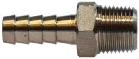 MIDLAND INDUSTRIES 73974 Reducing Hose Nipple, 3/4-in Hose Barb x 1/2-in Male NPT, 304 Stainless Steel in Kuwait