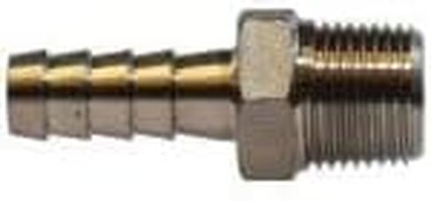 MIDLAND INDUSTRIES 73974 Reducing Hose Nipple, 3/4-in Hose Barb x 1/2-in Male NPT, 304 Stainless Steel in Kuwait