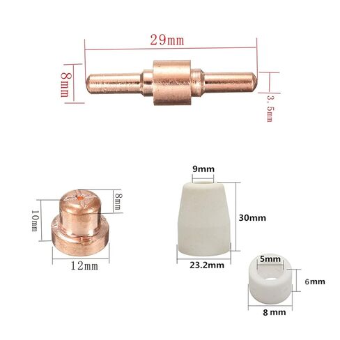 75PS Plasma Cutter Accessories for Cutting Machine Torch Consumables Kit Welding Nozzle Suitable for CUT40 CUT50 Nozzle in Saudi Arabia