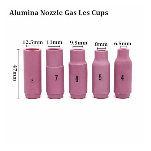 17Pcs Welders Welding Torch Tig Cup Collet Body Nozzle Kit Tungsten Electrode for Wp-17/18/26 Nozzle in Saudi Arabia