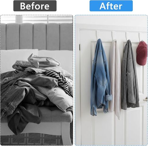 Nogeqi 4 Pack Cabinet Hooks for Hanging, J-Shape Small Over The Door Hooks, Carbon Steel Single Cabinet Hanger Hook, No Drill, Easy to Install, Fit for 0.59-0.79 Inch Doors, White in Saudi Arabia