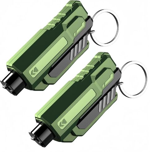Window Breaker and Seatbelt Cutter Keychain,2 in 1 Car Safety Hammer Glass Break Under Water,Emergency Window Punch Escape Tool for Vehicle (3, redgreenorange) in Kuwait