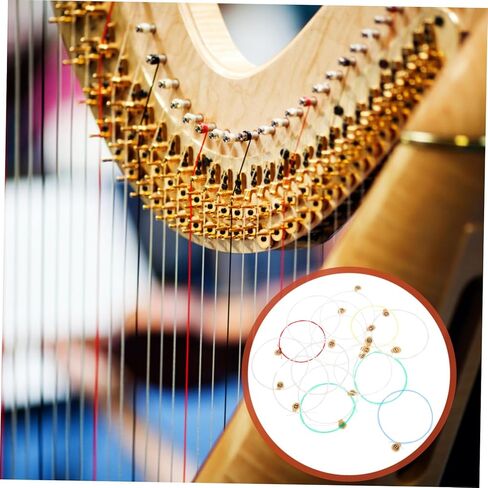 VANZACK 15 قطعة جودة Lyre القيثارة سلاسل الآلات الموسيقية الوترية اللفة القيثارة سلاسل استبدال عدة in Saudi Arabia