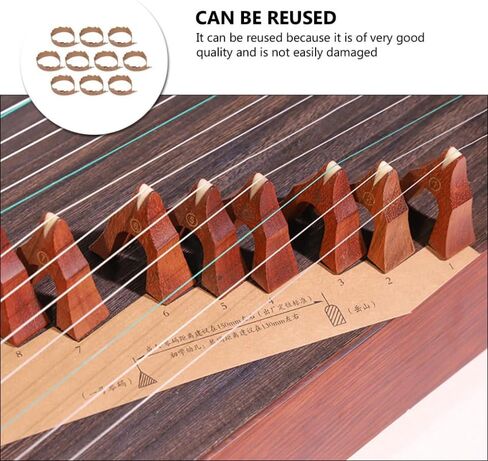 10 قطع من Toddmomy أداة تركيب رمز Zheng Code Paper Guzheng من أجل وضع دقيق ومتانة in Saudi Arabia