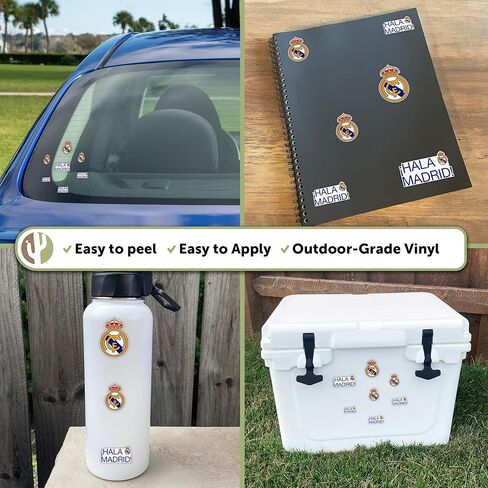 Desert Cactus Real Madrid FC Sticker Decal Vinyl Los Blancos Madridistas Soccer Laptop Water Bottle Car Scrapbook (Type 1-2) in Saudi Arabia