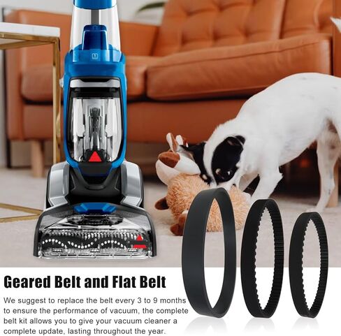 أحزمة بديلة لـ Bissell ProHeat 2X Revolution Pet Pro - تناسب موديلات 1986، 2007، 2007P - 3 عبوات (1611129، 1611130، 1606428) in Saudi Arabia