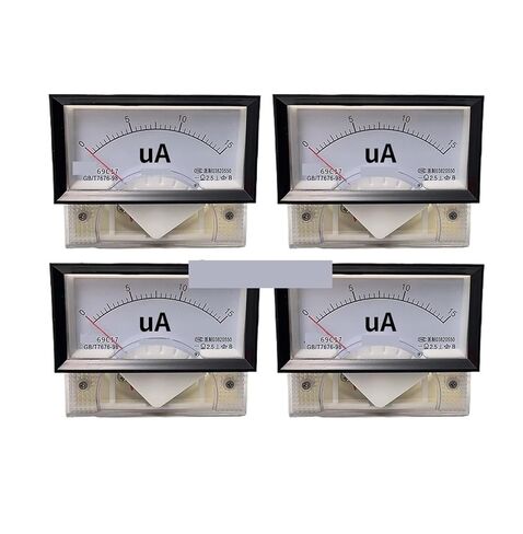 Medidor De Corrente Shunt Ampere Microamperímetro Ponteiro 69C17 50UA 100UA 200UA 300UA 500 85x46mm 1Pcs(200UA) in Saudi Arabia