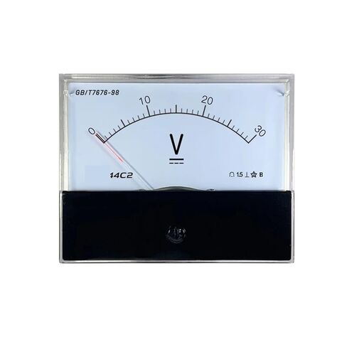 DC Voltmeter 44c2-v 5V 10V 15V 20V 30V 50V 100V 150V Pointer Meter Installation Tester 80 * 100mm 1Pcs(DC 75V) in Saudi Arabia