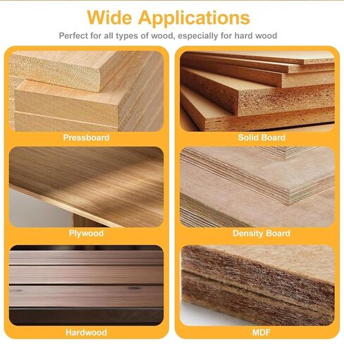 29Pcs Brad Point Wood Drill Bit Set, HSS Double Flutes 1/16" to 1/2", Standard Shank with Metal Index Storage Case, Brocas para Madera for All Wood Types Woodworking in Kuwait