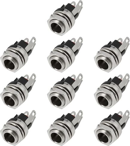 10Pcs 5.5x2.1mm DC Installation Plugs DC-021M DC021 for Audio Microphone in Saudi Arabia