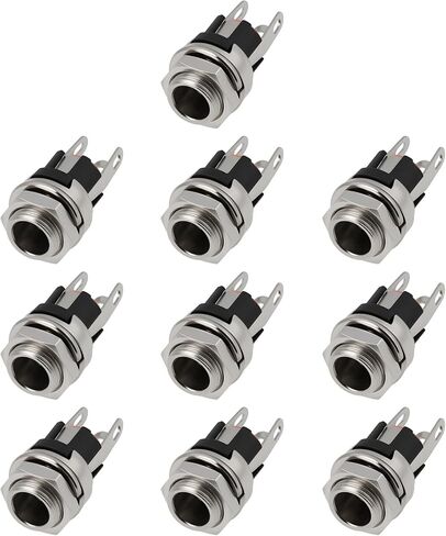 10Pcs 5.5x2.1mm DC Installation Plugs DC-021M DC021 for Audio Microphone in Saudi Arabia