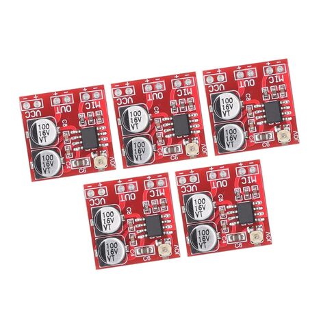 Keenso 5Pcs Electret Microphone Amplifier Module, LM386 Adjustable Gain, Easy to Use for DC4V-12V, Suitable for Microphone Enthusiasts in Saudi Arabia