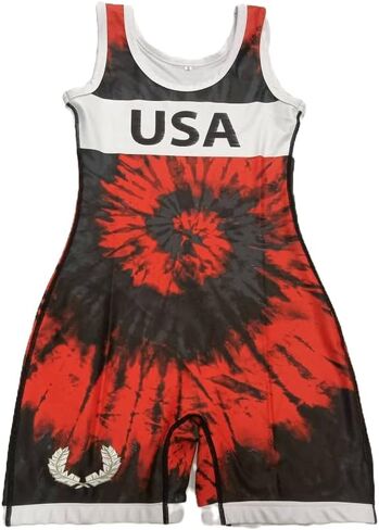 مصارعة أثينا - قميص حر للسيدات/الفتيات ذو صبغ أحمر in Kuwait