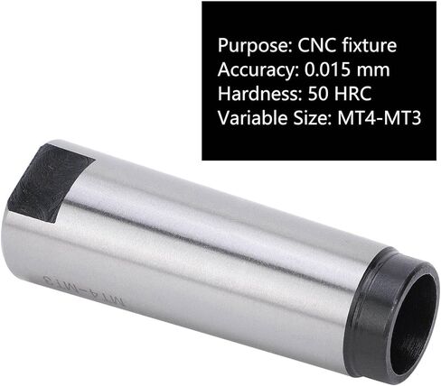 Drill Sleeve Reducing Adapter, Exquisite Workmanship, Has Higher Hardness and Wear Resistance, MT4 to MT3 Reducing Adapter for Lathe Milling in Saudi Arabia