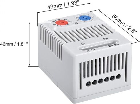 uxcell Mechanical Thermostat 0-60°C Adjustable Compact N.C/N.O Temperature Controller Switch in Saudi Arabia