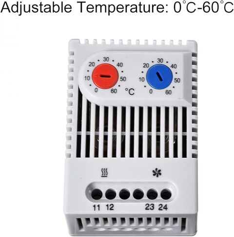 uxcell Mechanical Thermostat 0-60°C Adjustable Compact N.C/N.O Temperature Controller Switch in Saudi Arabia