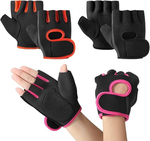 Geyoga 3 Pairs Breathable Workout Gloves, Weight Lifting Exercise Gloves Fitness Gym Glove for Weight Lifting Cycling Fishing Fitness Gym Training Workout, M Size for Men Women in Saudi Arabia