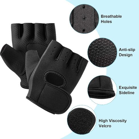 Geyoga 3 Pairs Breathable Workout Gloves, Weight Lifting Exercise Gloves Fitness Gym Glove for Weight Lifting Cycling Fishing Fitness Gym Training Workout, M Size for Men Women in Saudi Arabia
