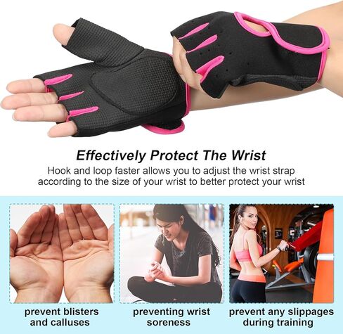 Geyoga 3 Pairs Breathable Workout Gloves, Weight Lifting Exercise Gloves Fitness Gym Glove for Weight Lifting Cycling Fishing Fitness Gym Training Workout, M Size for Men Women in Saudi Arabia