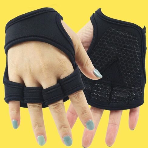 2Pcs Sport Weight Lifting Gloves for Men and Women,Full Palm Protection&Wrist Wraps, Workout Gloves for Gym,Dumbbell, Fitness, Weightlifting, Pull-ups in Saudi Arabia
