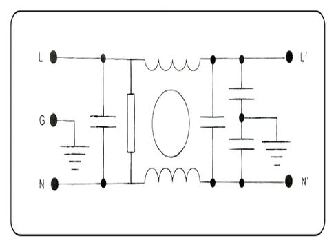 10A 250V مرشح AN-10A4HB عنصر تردد مرشح الضوضاء in Kuwait