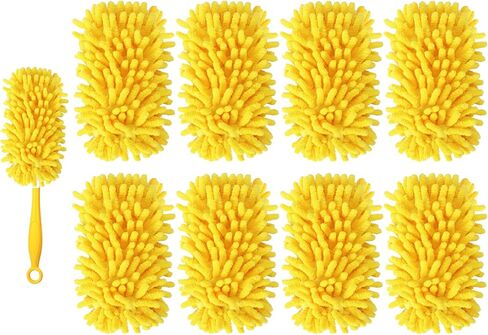 عبوة إعادة تعبئة غبار قابلة لإعادة الاستخدام من yicotira متوافقة مع غبار اليد swiffer - عبوات غبار شديدة التحمل 360 - منفضة مروحة سقف من الألياف الدقيقة لمقبض ممتد، 6 عبوات (المقبض غير متضمن) in Kuwait