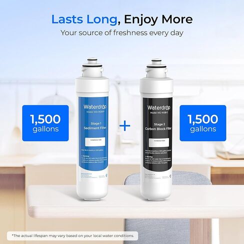 Waterdrop W281 Water Filters for Water Coolers, Replacement for Avalon® branded Bottleless Water Coolers Filters, 1,500 Gallon Extended Lifespan, More Pure Enjoyment, 2 Counts (1 Set) in Saudi Arabia