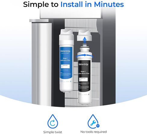 Waterdrop W281 Water Filters for Water Coolers, Replacement for Avalon® branded Bottleless Water Coolers Filters, 1,500 Gallon Extended Lifespan, More Pure Enjoyment, 2 Counts (1 Set) in Saudi Arabia