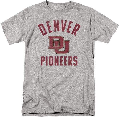 University of Denver Official Pioneers Logo Unisex Adult T Shirt in Saudi Arabia