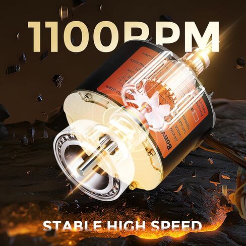 محرك مروحة مكثف Bonvoisin 1/10 HP، 1100 دورة في الدقيقة، محرك مروحة مكثف بديل للتيار المتردد مع مكثف لـ Genteq Bryant Payne Dayton، دوران عكسي CCW/CW، 208-230 فولت in Saudi Arabia