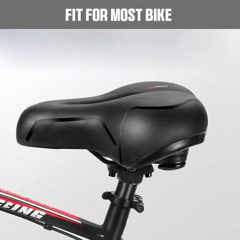 Comfort Bike Seat Cushion for Women Men, Bike Saddle with Memory Foam Padded,Waterproof Wide Bicycle Seat for Stationary, Exercise, Mountain, Road Bikes in Kuwait