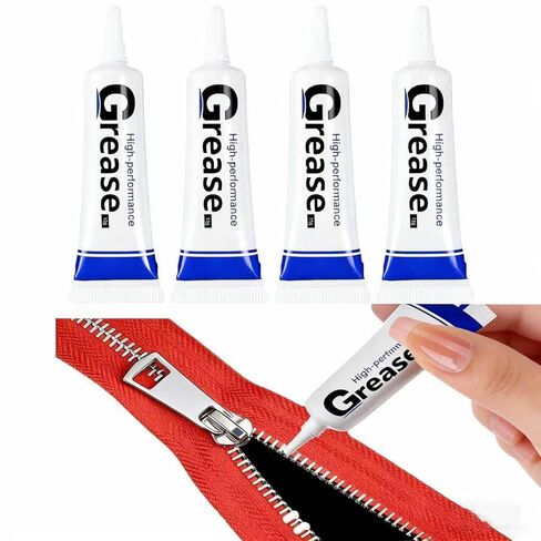 Zipper& Snap Lubricant Zipper Lube for Metal and Plastic Zippers Universal Zipper Grease Zipper Lube Ideal for Clothes, Wetsuit, Boat Care, Marine Travel, Camping, Drysuit, Gear Bag(4 Pack) in Saudi Arabia