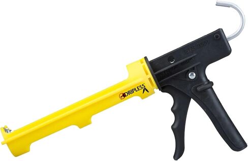 Dripless ETS2000 The Yellow Gun Composite Caulk Gun - Dripless Caulking Gun for 10 oz Cartridges or Tubes - Lightweight Body - 12:1 Thrust Ratio - Pro Painter Preferred in Kuwait