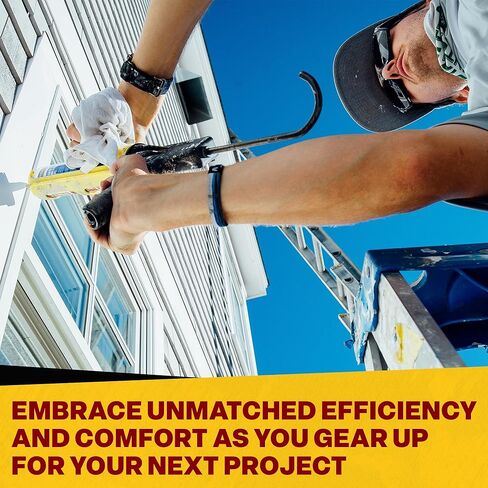 Dripless ETS2000 The Yellow Gun Composite Caulk Gun - Dripless Caulking Gun for 10 oz Cartridges or Tubes - Lightweight Body - 12:1 Thrust Ratio - Pro Painter Preferred in Kuwait